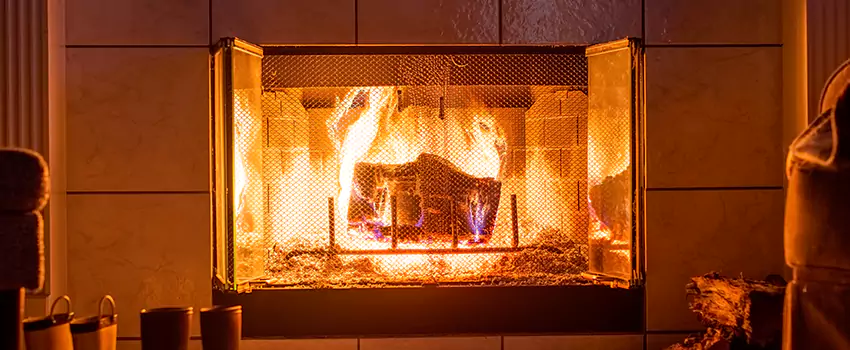 Mendota Hearth Landscape Fireplace Installation in Anniston, Alabama