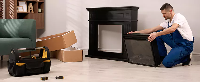 Old Rusted Metal Fireplace Repair And Replacement in Anniston, AL